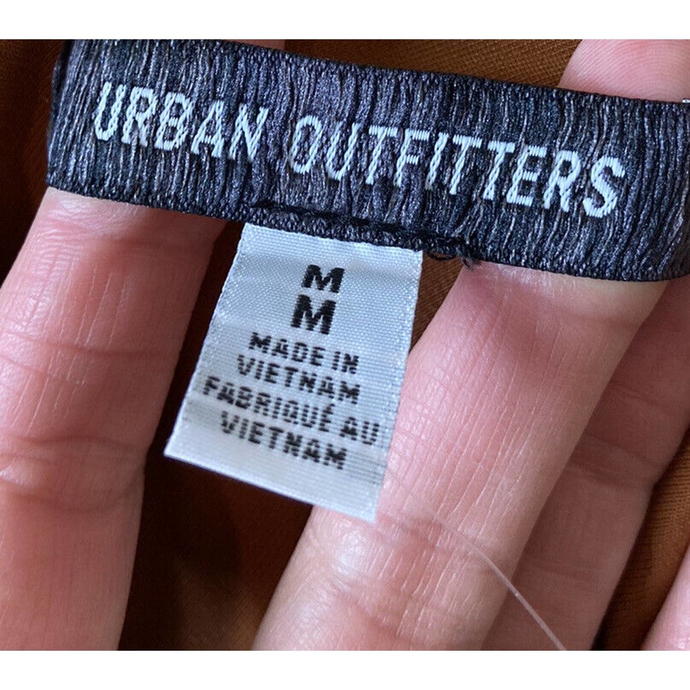 NWT Urban Outfitters Silky Bustier Tank Dress Size Medium Rust Brown MSRP $49 - Picture 5 of 8
